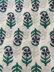 Cotton fabric, Fabric by yard, Hand printed fabric, Block Print Fabric, Indian Fabric